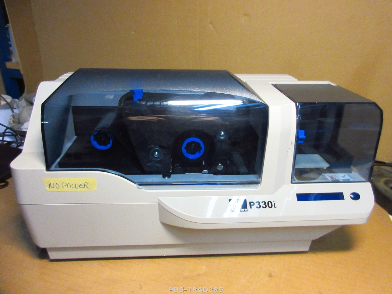 ZEBRA P330I P330I-0000A ID Plastic 300dpi Card Printer USB - NO POWER - FAULTY