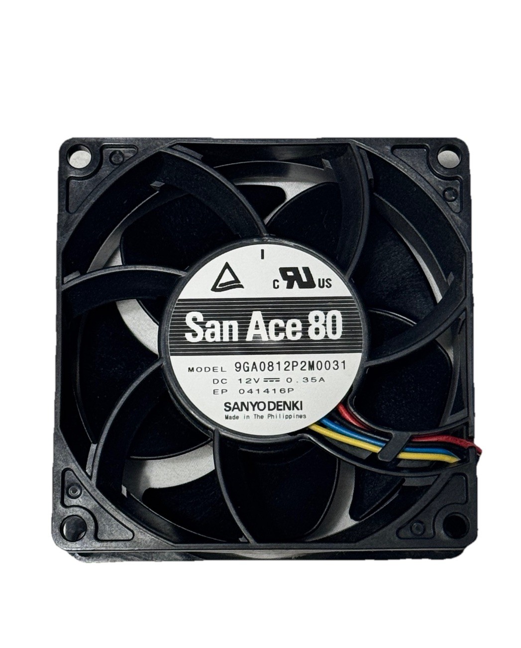 OEM San Ace 80 Cooling Fan 109P0812H7D03, DC12V 0.2A, Sanyo PLC-80L QTY 2