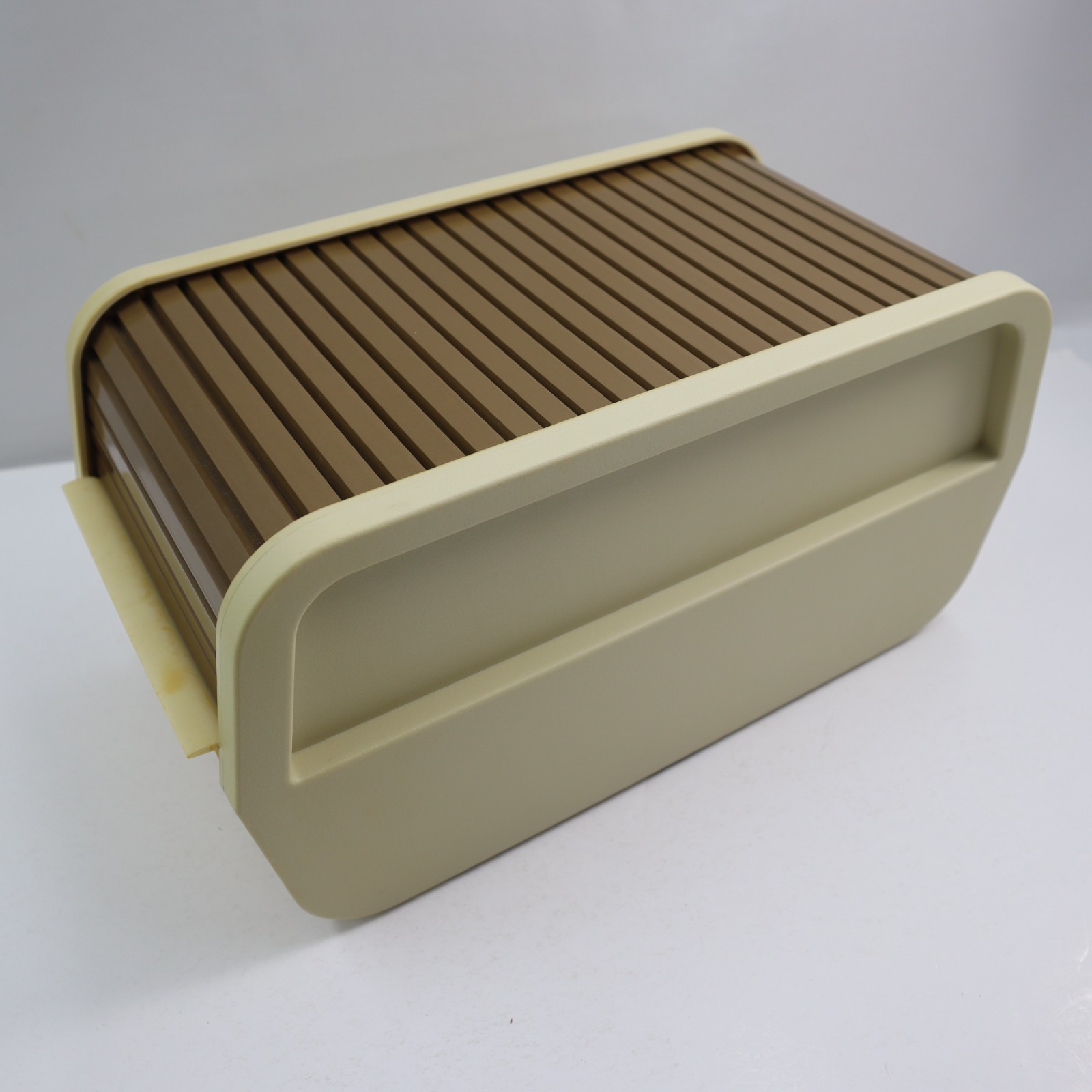 Vintage 1983 Plastic Roll Top 5 1/4" Floppy Disk Case Storage Microcomputer