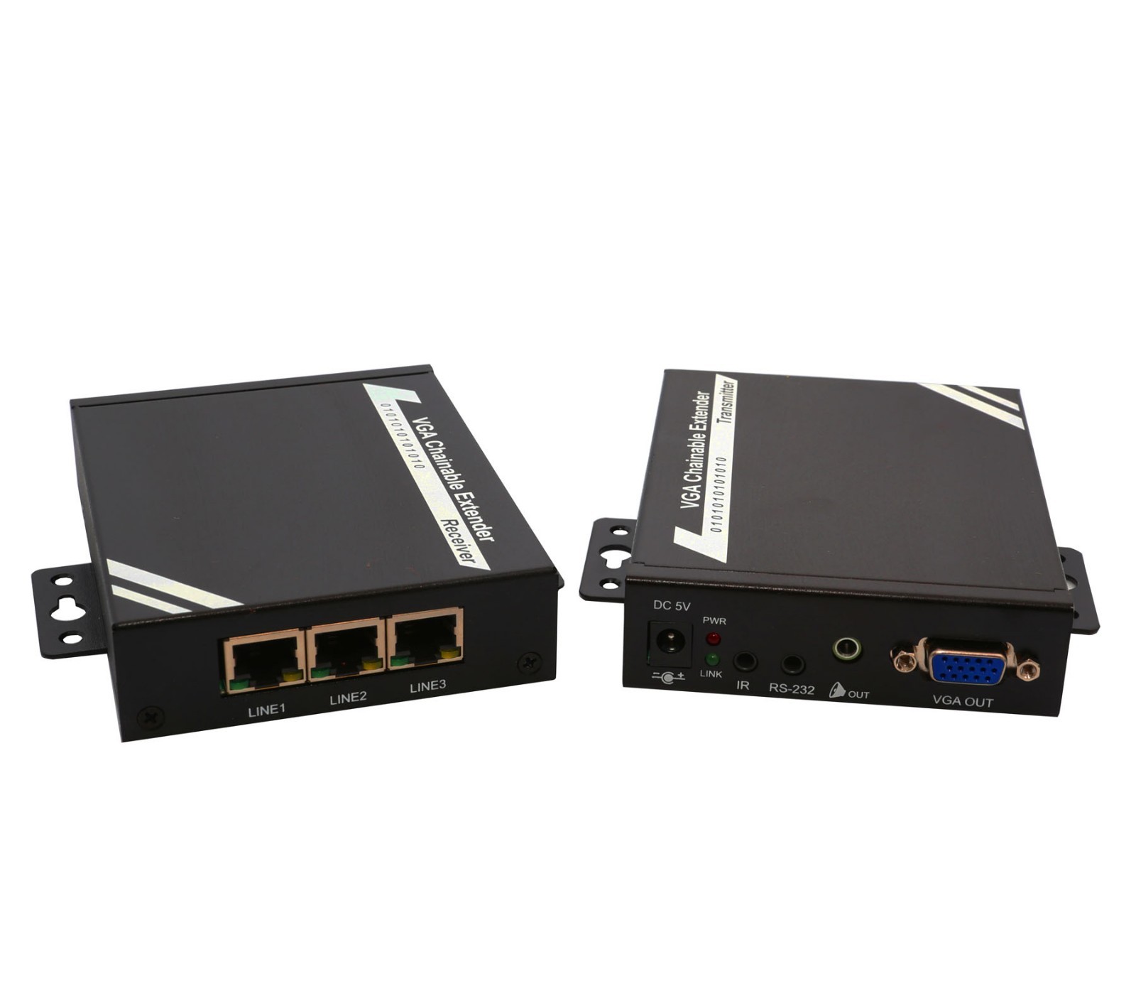 VGA Chainable Extender w/ Audio over Cat5e-IP - SY-EXT32016