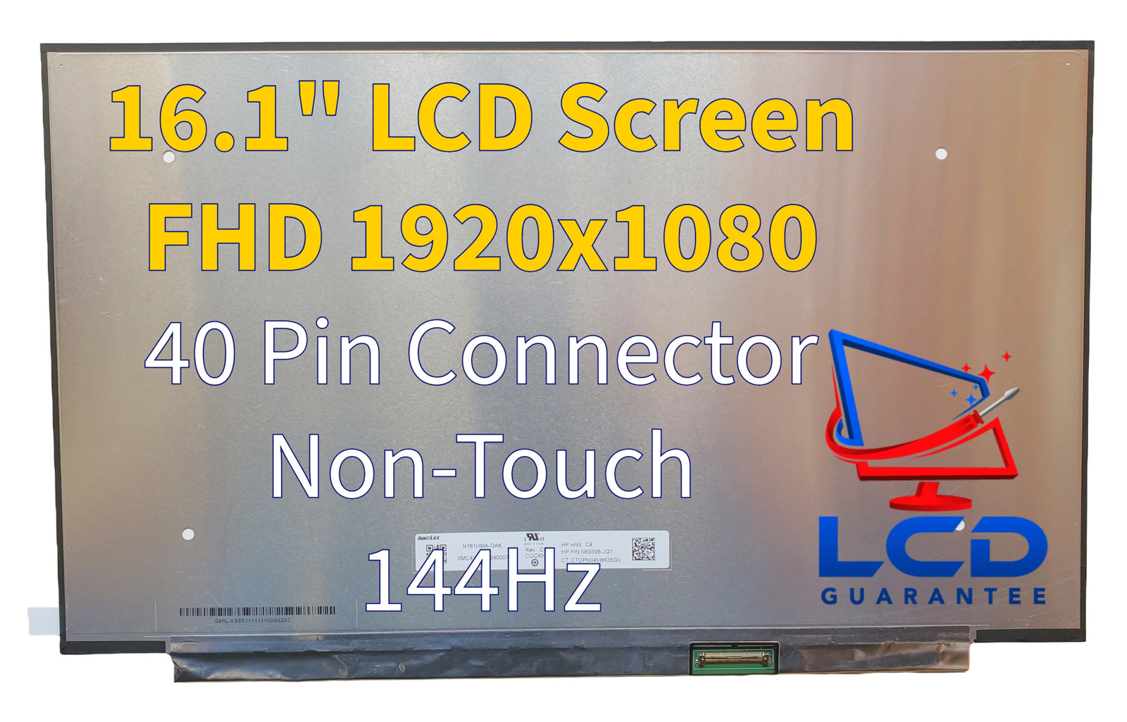 HP Victus 16-d1007la 16.1" 144Hz FHD Non-Touch LCD Screen Replacement