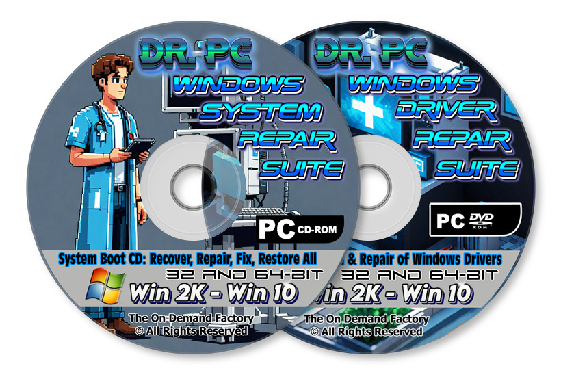 Windows All Drivers XP 7 8 10 Recovery Repair Restore Fix 2 DVD Disc PC Computer