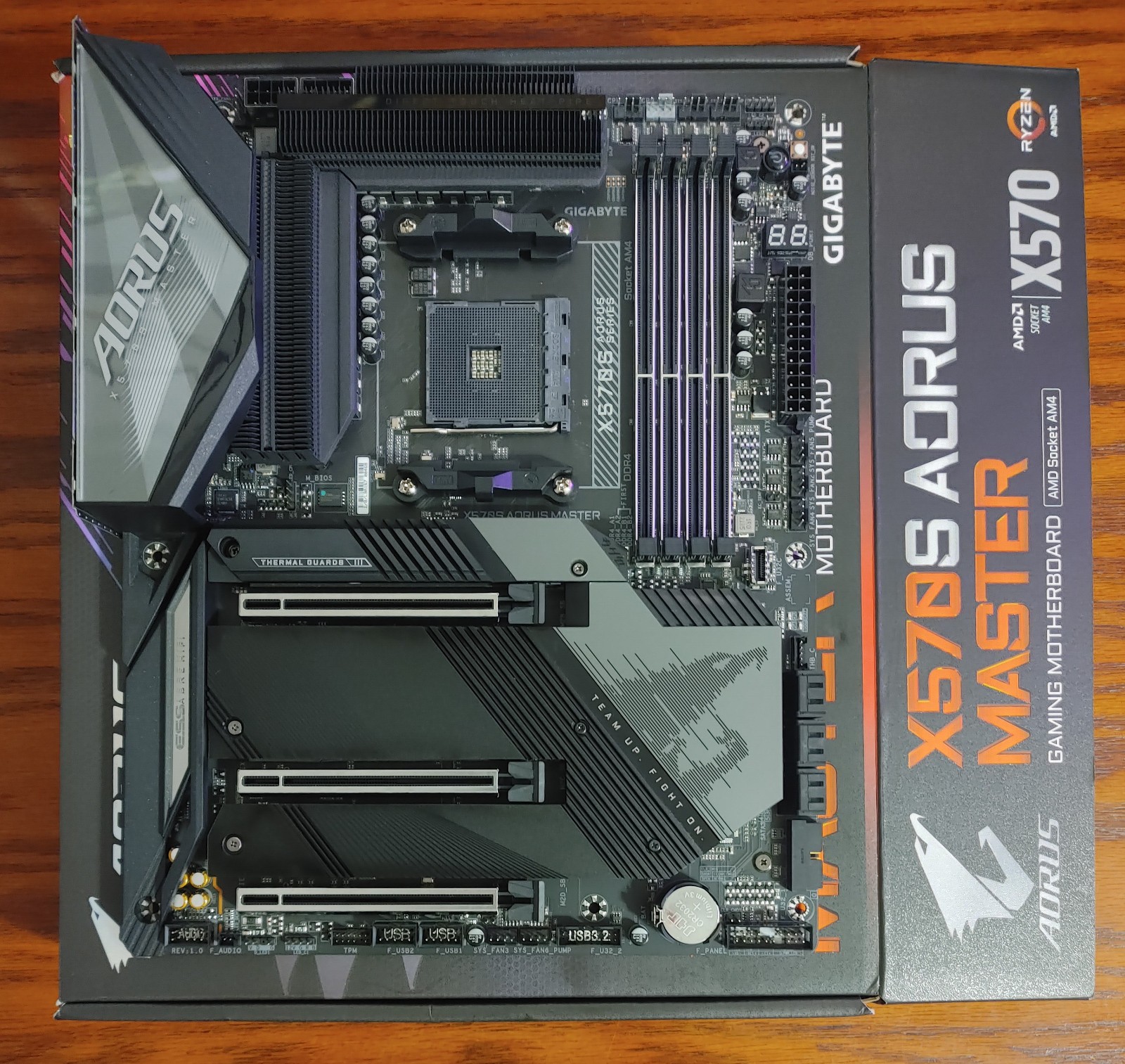 Gigabyte X570S Aorus Master AM4 Motherboard - w/ Box & Wi-Fi Antenna - READ