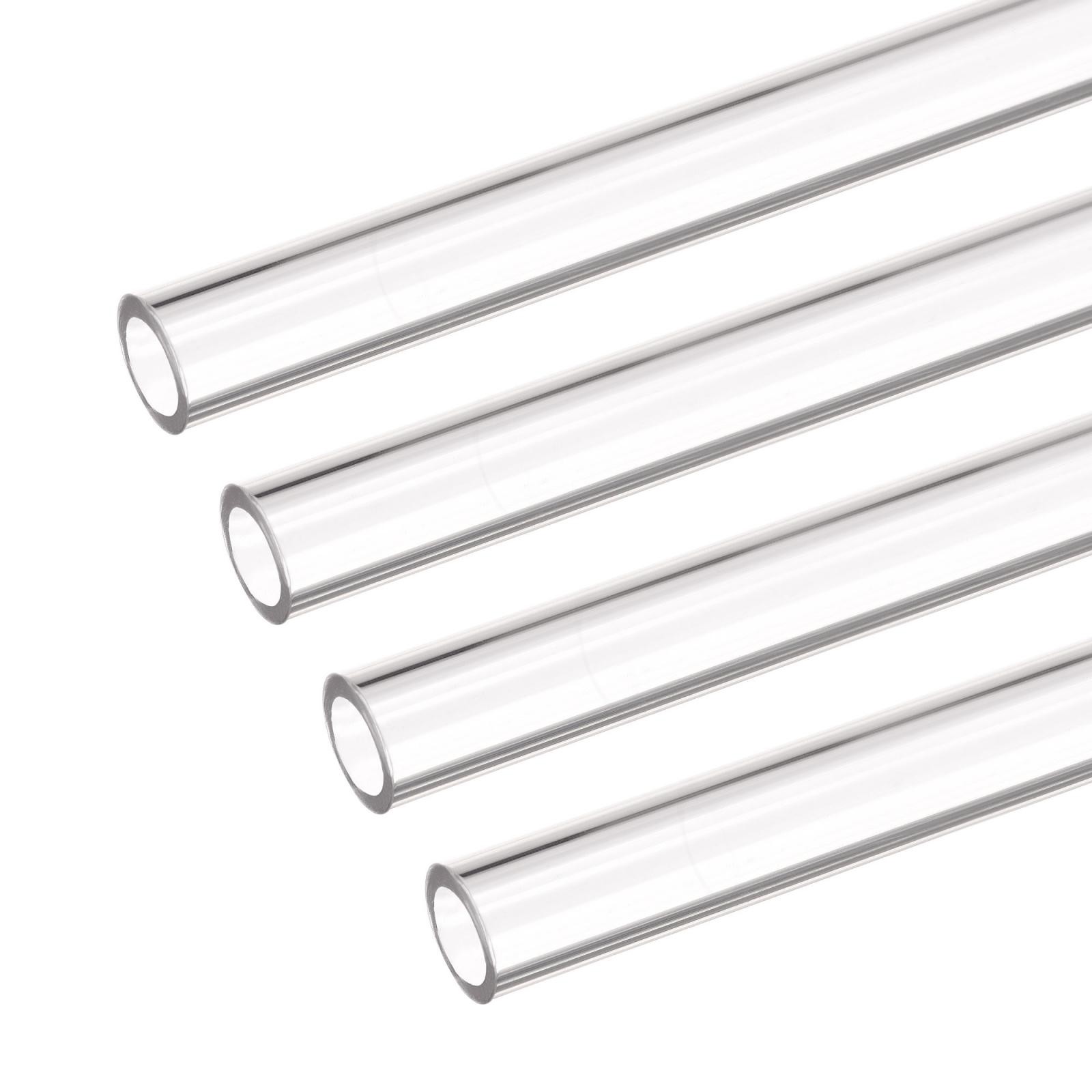 PETG Tubing Hard 10mm ID, 14mm OD, 50cm Length, High Transparent Clear 4pcs