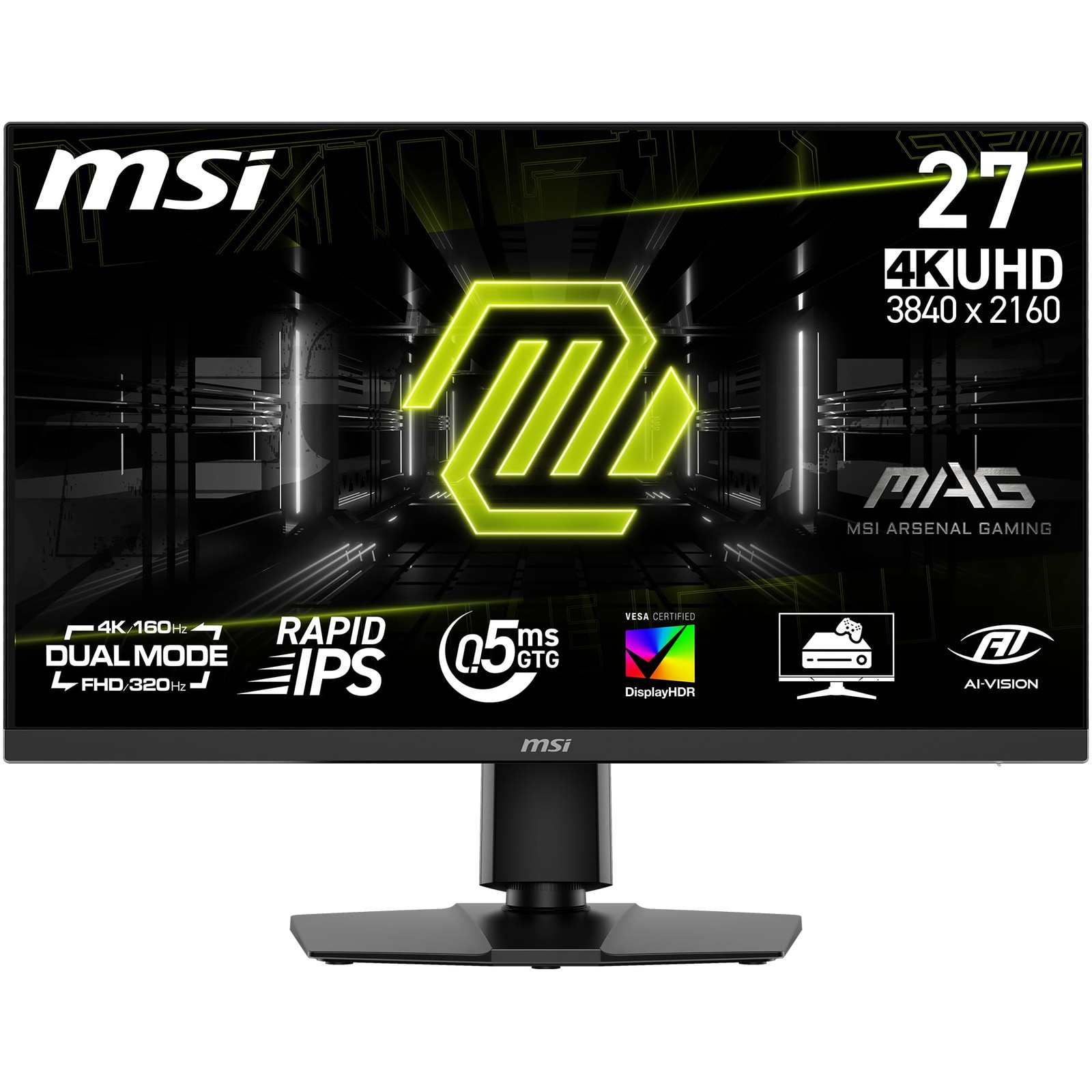 MSI MAG 272URDF E16 27" UHD 3840x2160 160Hz .5ms LCD Gaming Monitor