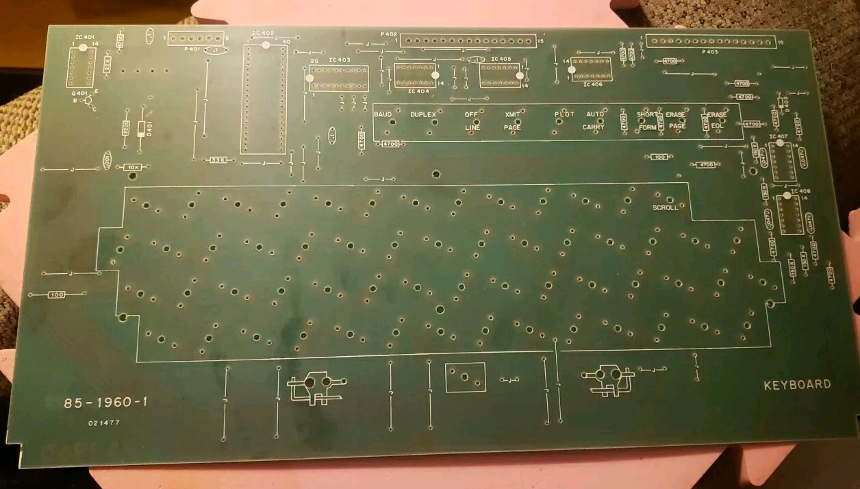 Rare NEW Heathkit Keyboard Circuit Board #85-1960-1 for the H9 Video Terminal 