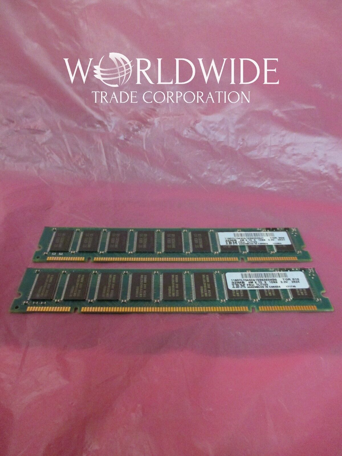IBM 4107 64MB 2x 32MB DIMMs 07L7729, 200 Pin 10NS SDRAM 7025-F50,F80,7026-H50/70