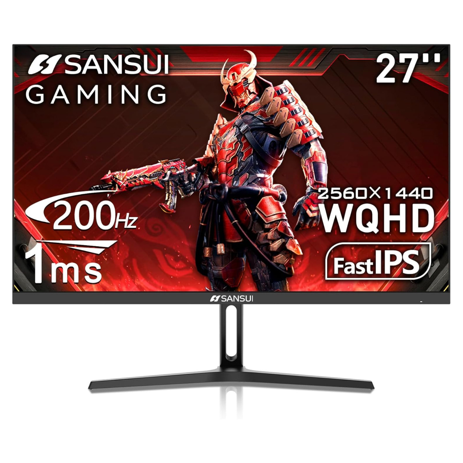 SANSUI 27" ES-G27F4Q 200Hz WQHD Gaming Monitor 2560x1440 IPS 1ms HDR HDMI/DP NEW