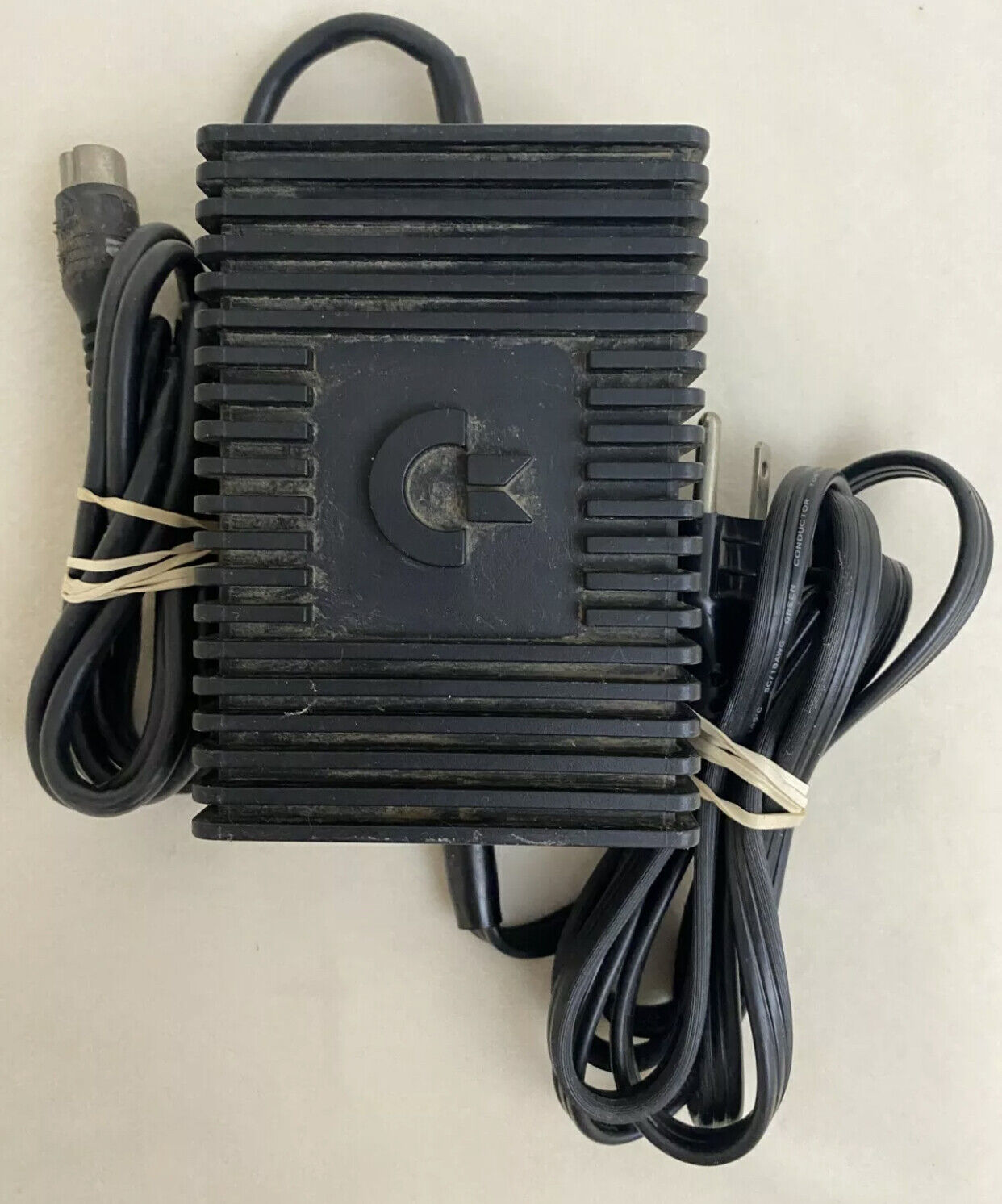 Vintage OEM Commodore 64 C64 Computer Power Supply Adapter BLACK 4 Pin 251053-02