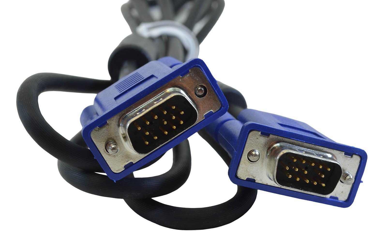 VGA cable M-M, 6 foot, blue connectors, new