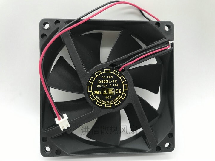 Y.L.FAN 9025 D90SL-12 DC12V 0.14A 90mm chassis cooling fan 2pin