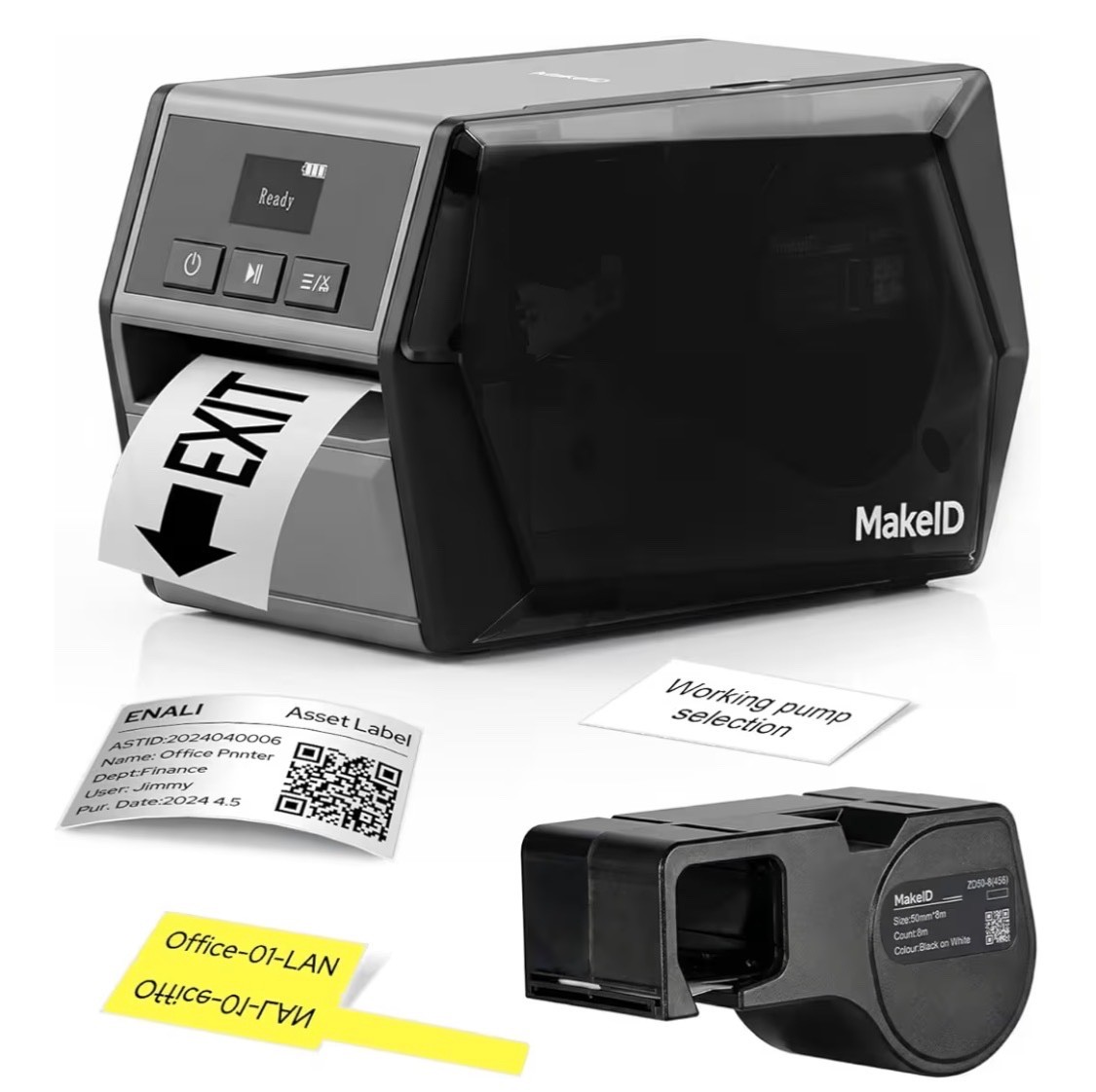 D50 Industrial Label Printer - Heavy-Duty, Mobile & PC Compatible, 2600mAh Batte