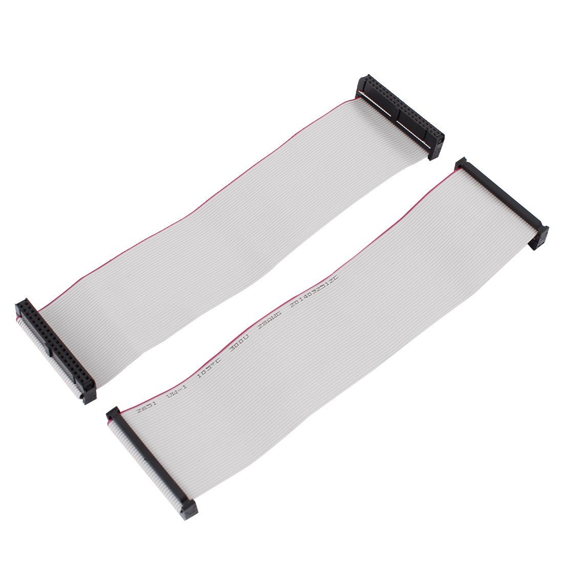 2PACK 2.54mm 40-Pin Female to Female IDE Extension Flat Ribbon Cable 20cm