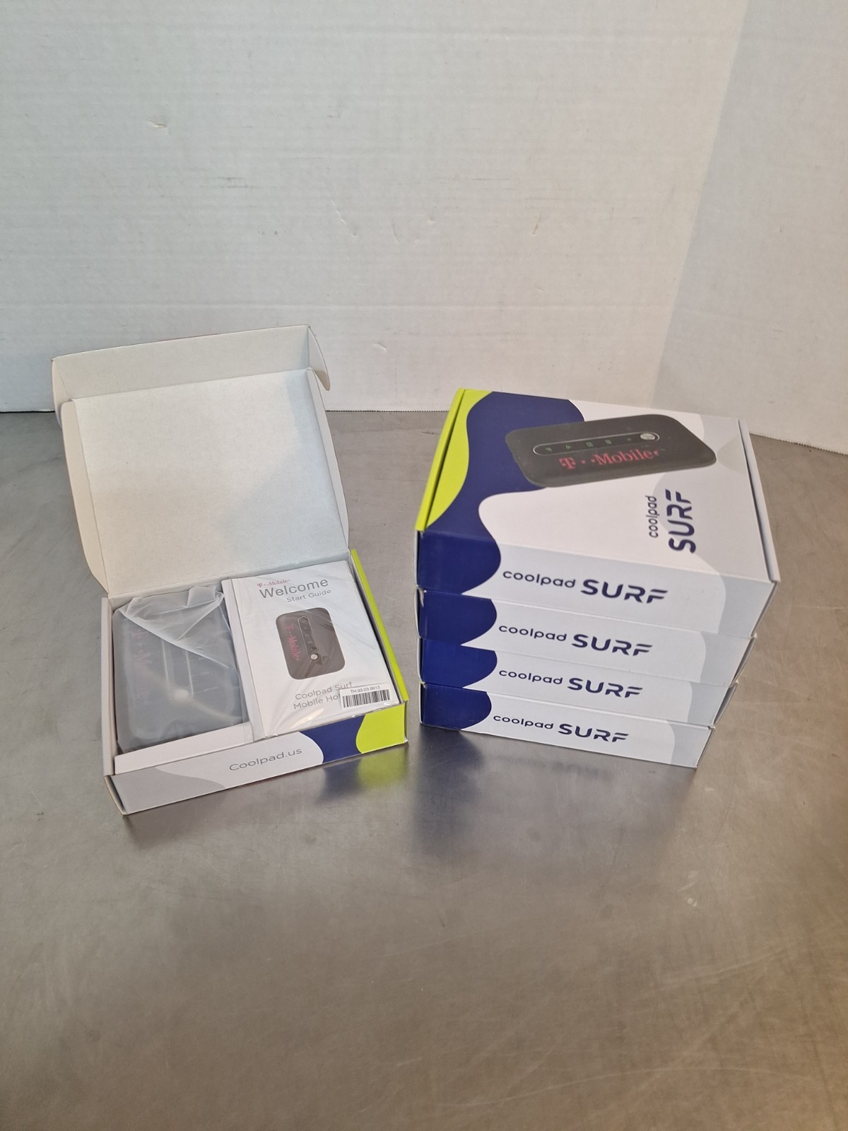 (5) NEW Open Box T-Mobile Coolpad Surf CP331A 4G LTE Mobile WiFi Hotspot No SIM 