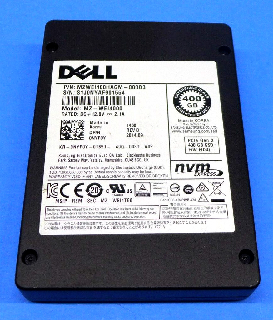 Dell 400GB NVME 2.5\