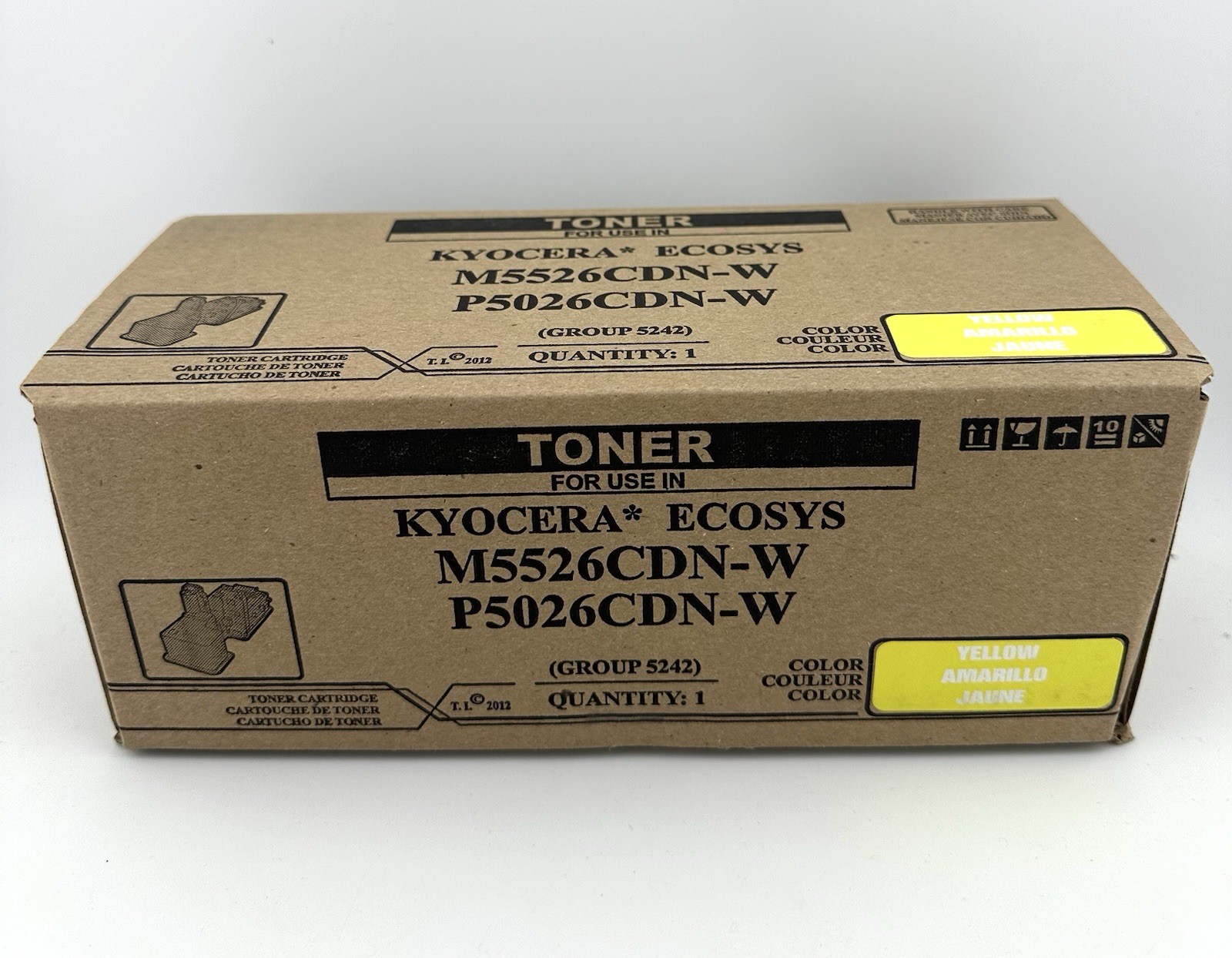 Compatible TK-5242Y Yellow Toner for Kyocera M5526cdn P5026cdn P5026cdw New