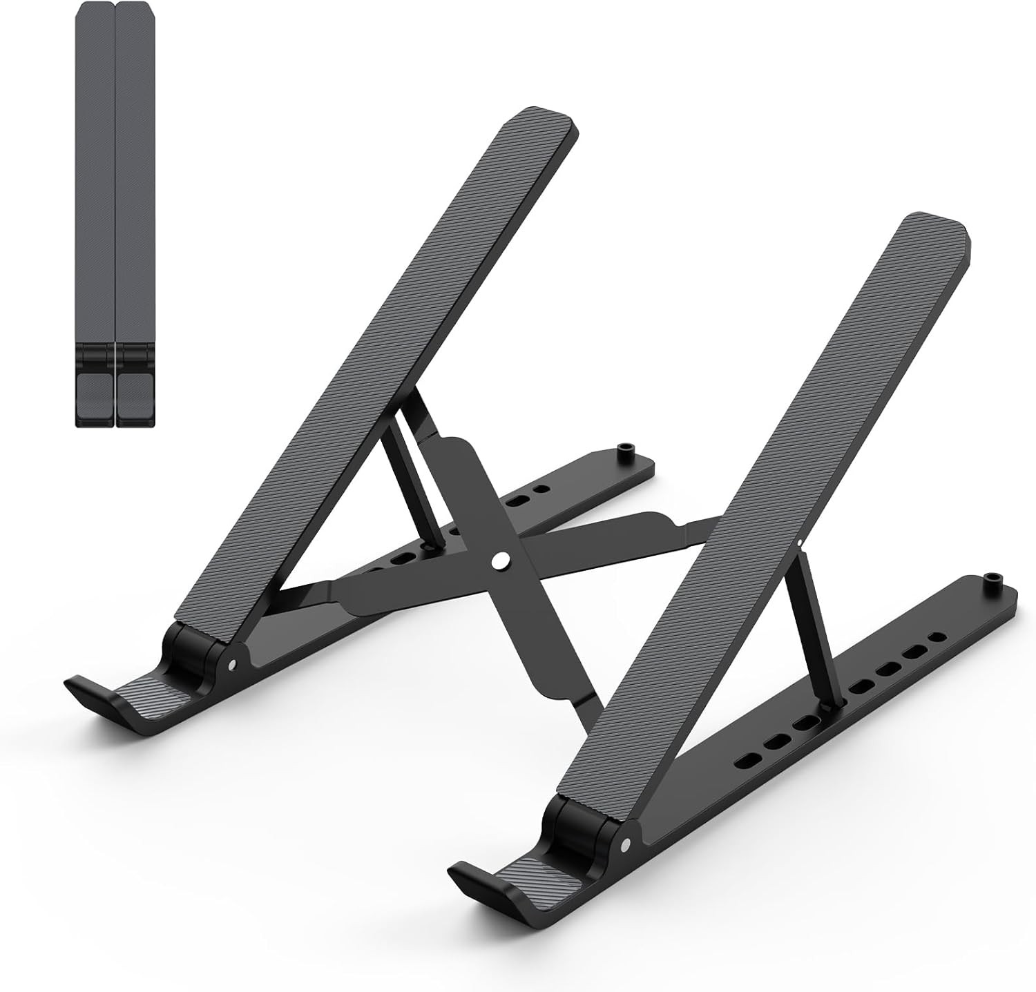 Laptop Stand for Desk, Adjustable Laptop Riser ABS+Silicone Foldable Portable No