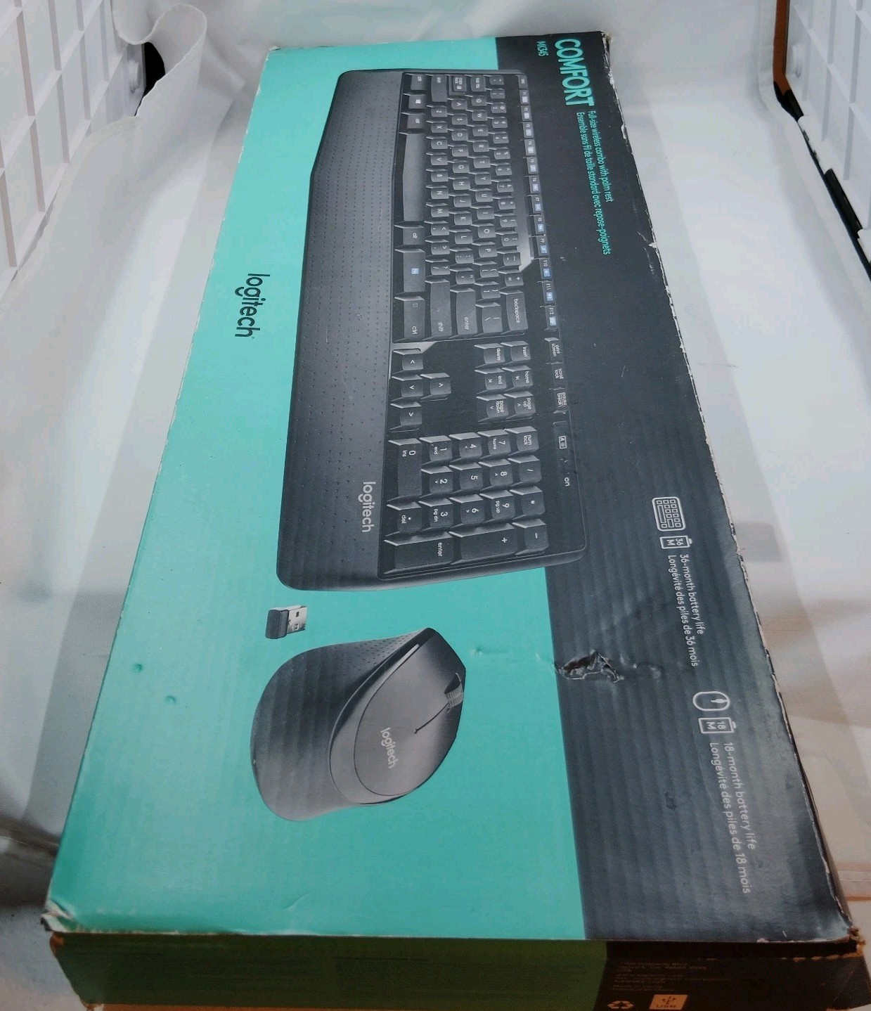 Logitech Comfort MK345 Wireless Keyboard and Mouse Combo Black Open Box