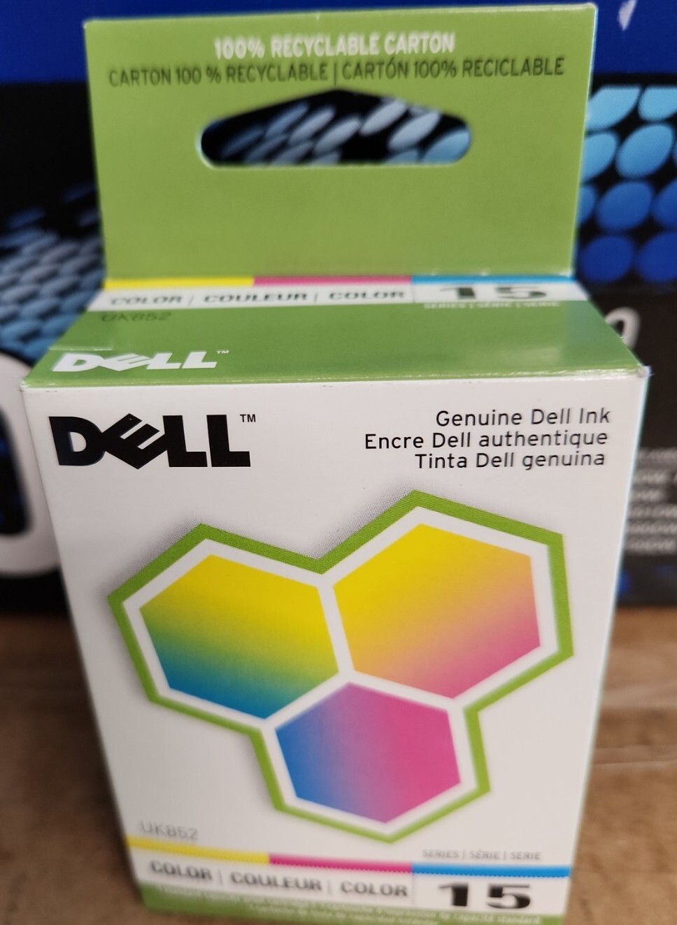 Dell UK852, U145F, 3306142, for V105, Series 15, Color InkJet, Yields 158, New