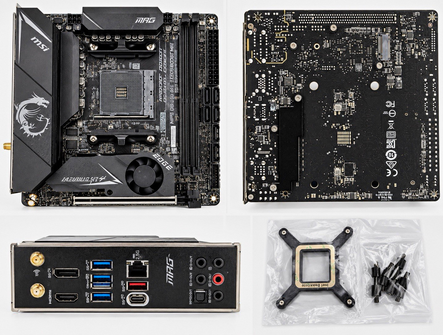 MSI MPG B550I Gaming Edge MAX WiFi Mini-ITX AM4 B550 Motherboard Ryzen