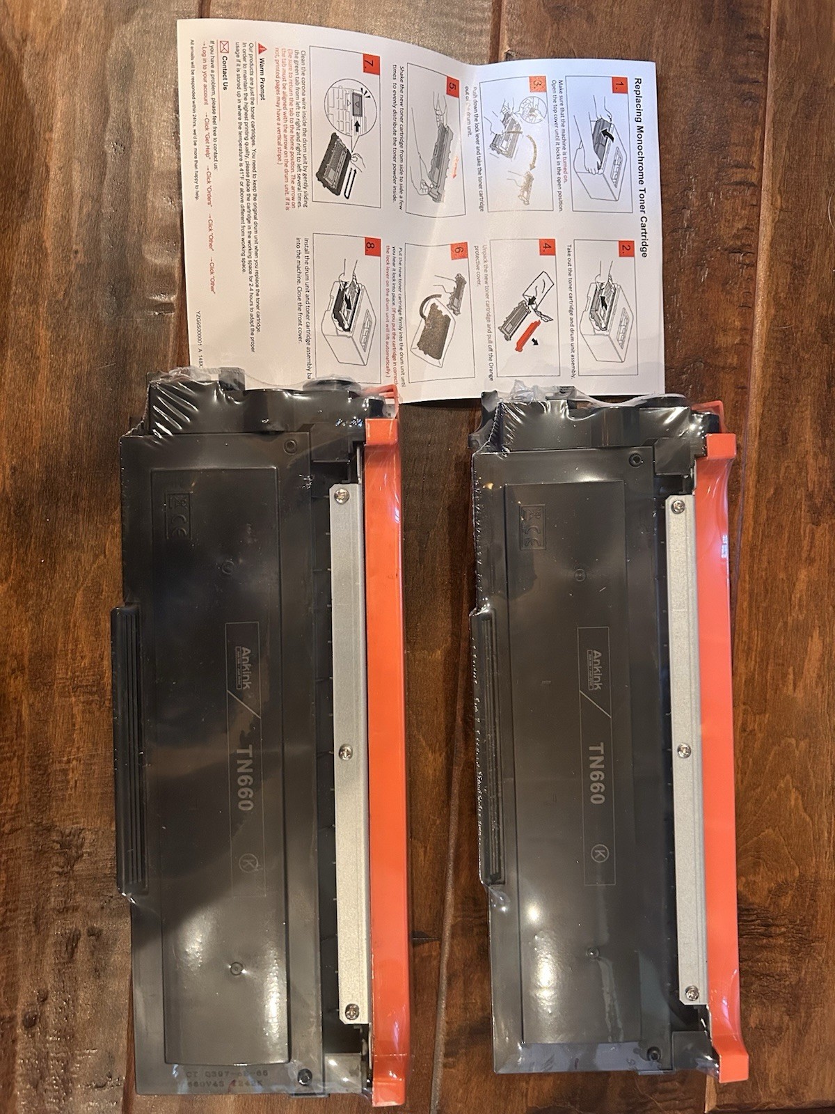 Ankink TN660 TN630 Compatible Toner 2-Pack Black Brother High Yield Sealed