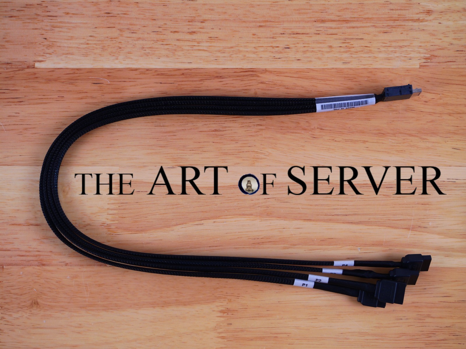 Supermicro CBL-SAST-0933 50cm Oculink SFF-8611 to 4x SATA cable