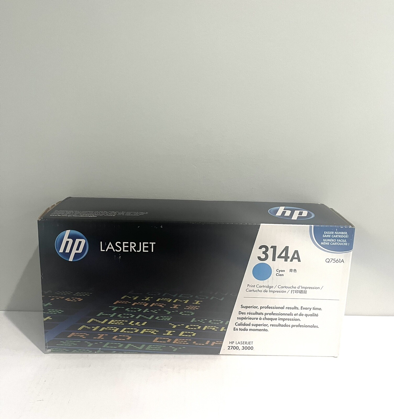 HP  314A  Cyan Q7561A Genuine Toner Cartridge For LaserJet 2700, 3000 - NEW