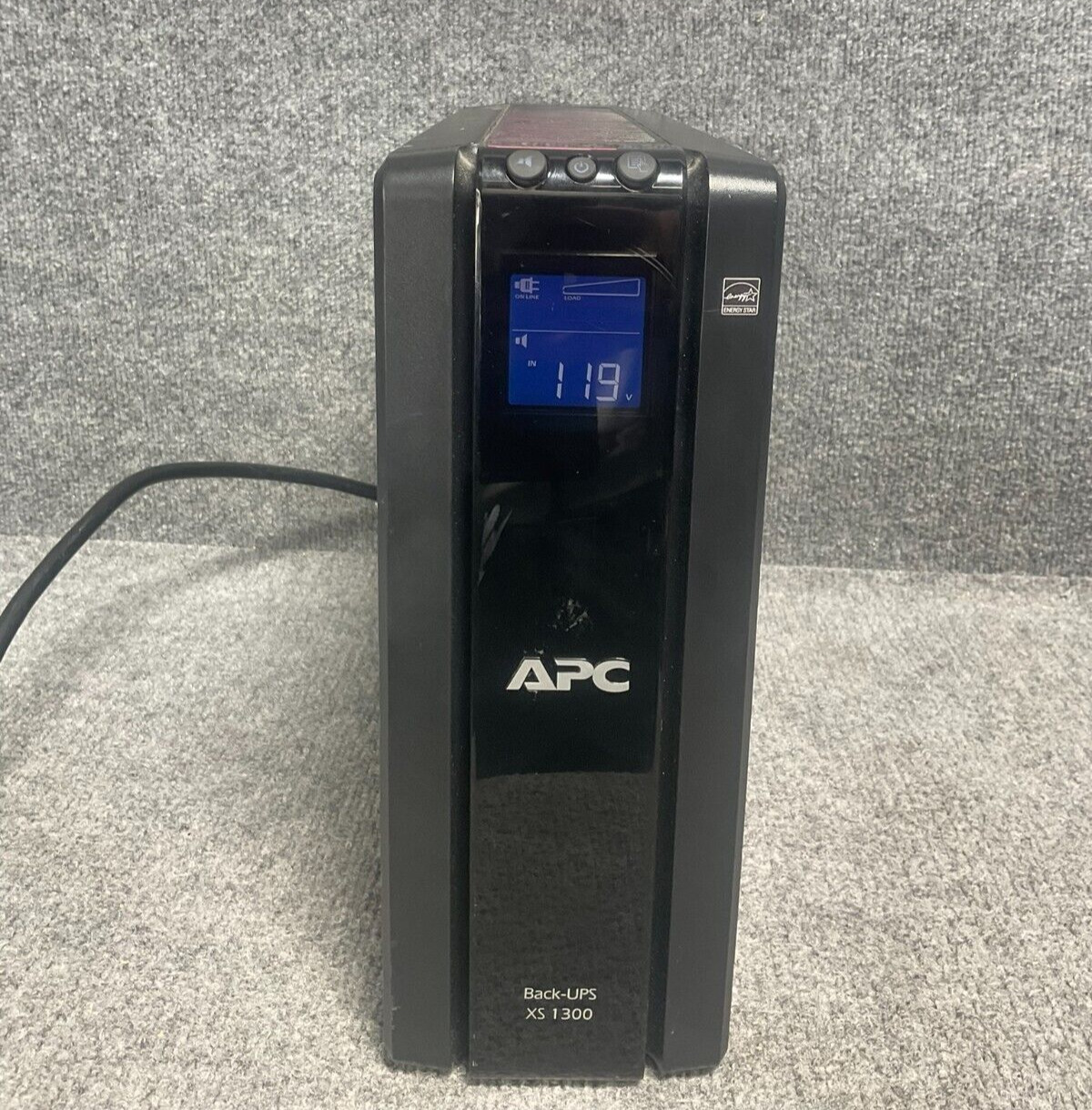 APC Battery Backup Back-UPS XS 1300, 10-Outlet, Tel/Ethernet, In Black Color