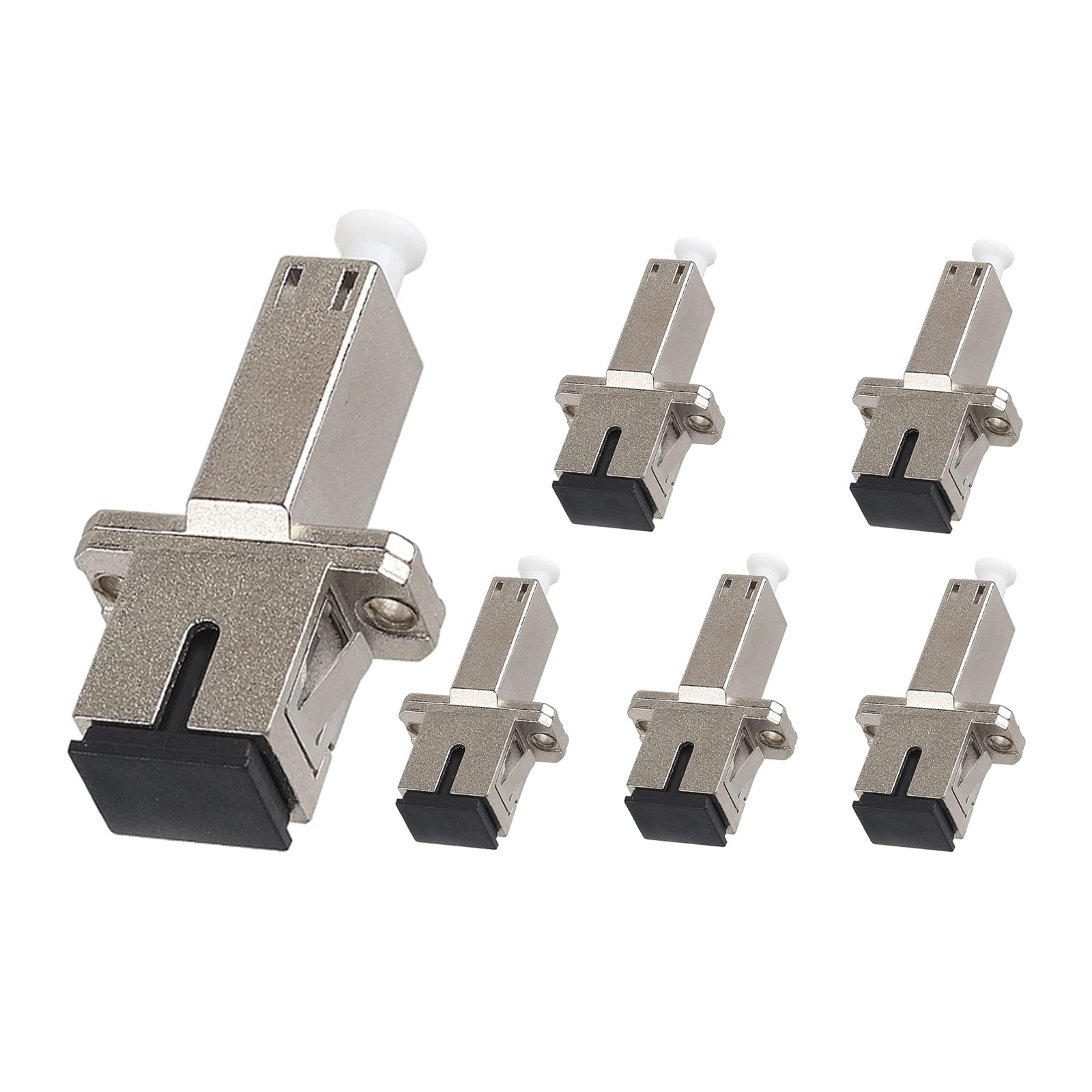 6 PCS LC to SC Adapter Female to Female UPC Singlemode Fiber Optical Coupler