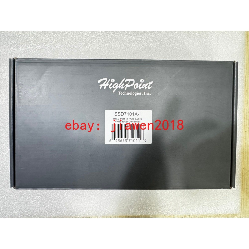 NEW HighPoint SSD7101A-1 PCIe 3.0 x16 4-Port M.2 NVMe RAID Controller Card