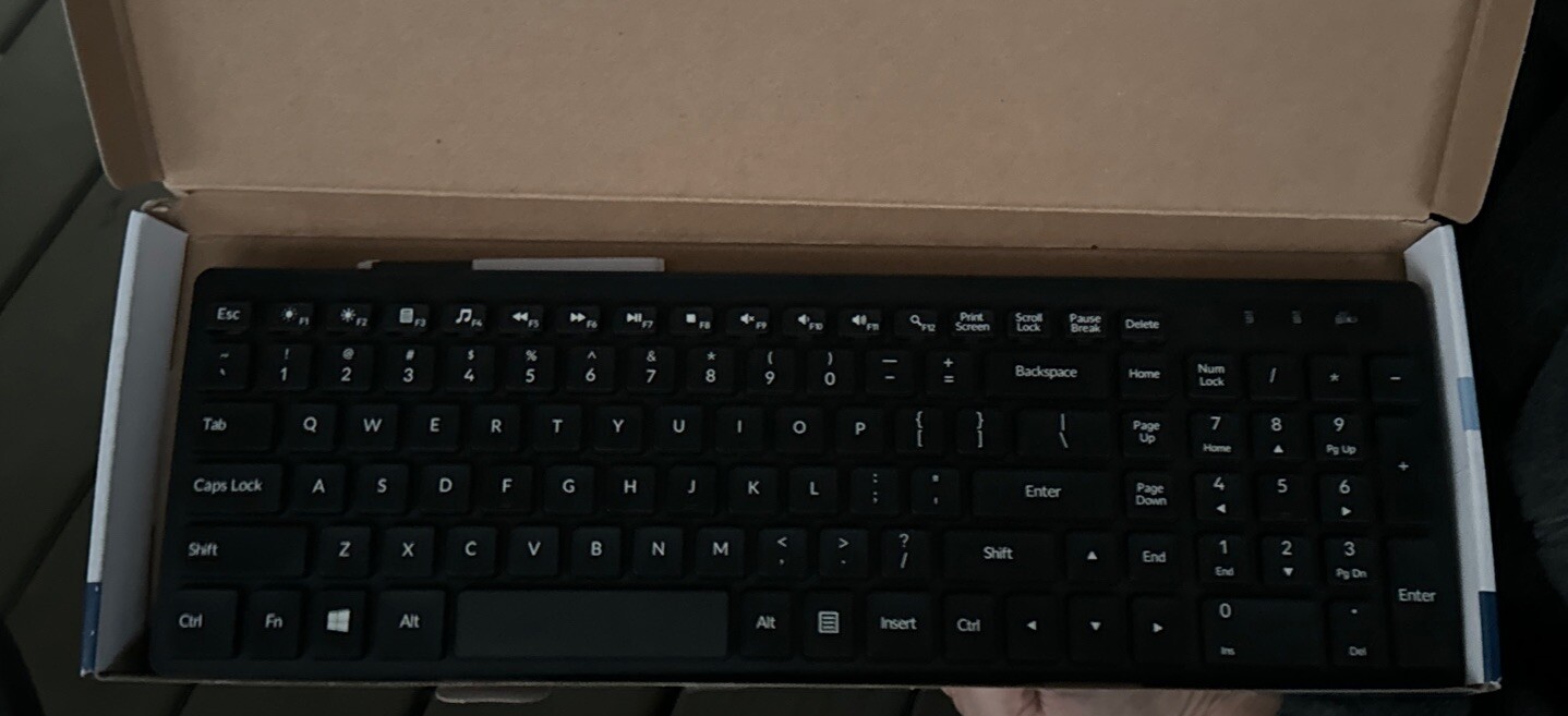Insignia - Full-size Bluetooth Scissor Switch Keyboard - Black
