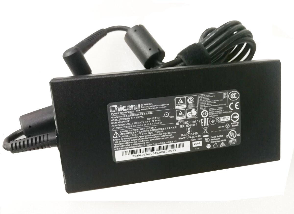 Chicony 230W AC Adapter Charger For Acer Predator 15 G9-593-75LC G9-593-78P5