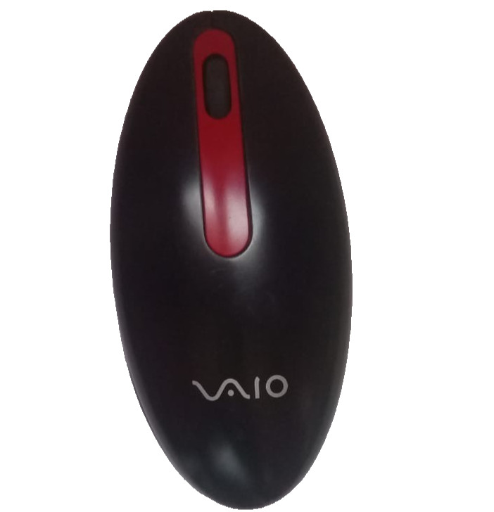 RARE Sony VAIO Bluetooth Laser Mouse VGP-BMS21 Black Red - Excellent Condition