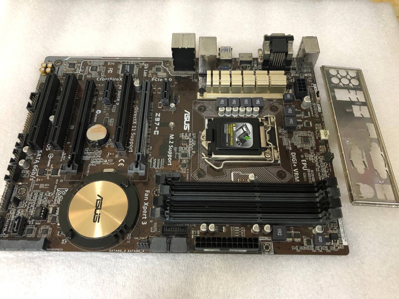 ASUS Z97-C Motherboard LGA1150 Chipset Intel Z97 DDR3 With I/O Baffle