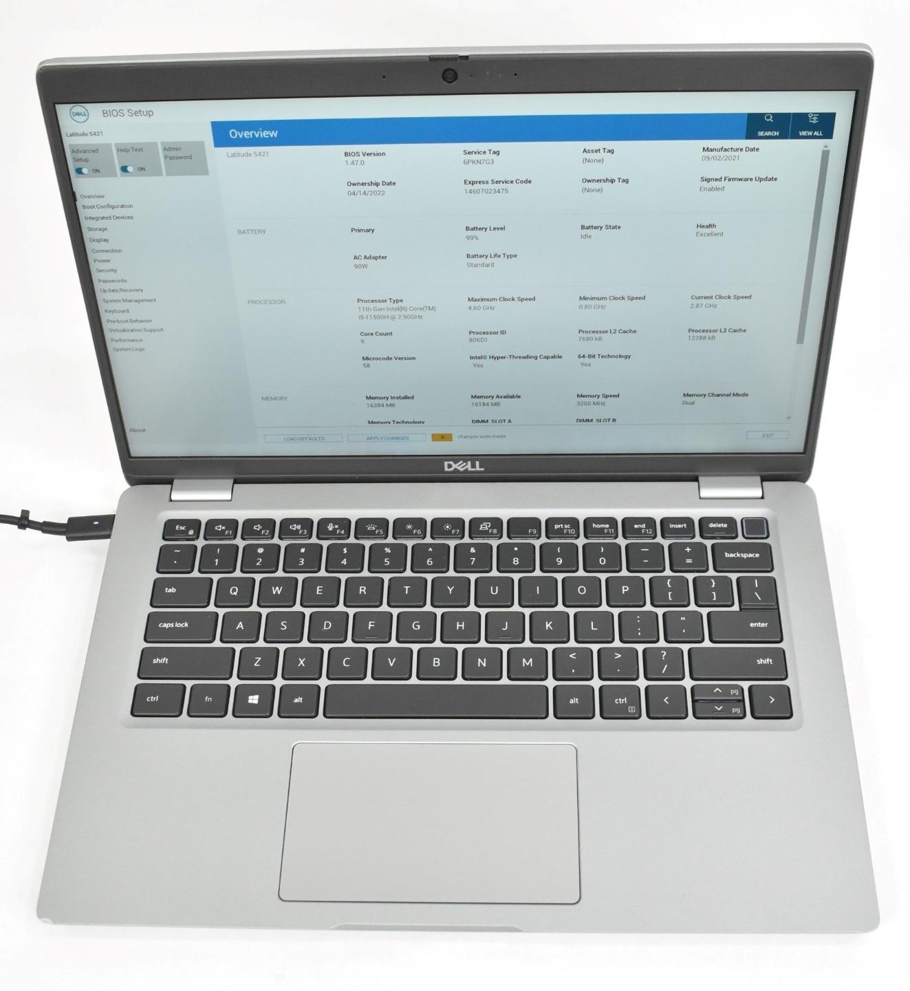 Dell Latitude 5421 Laptop i5-11500H 2.90GHz 16GB 256GB SSD 14" No OS *See Issues