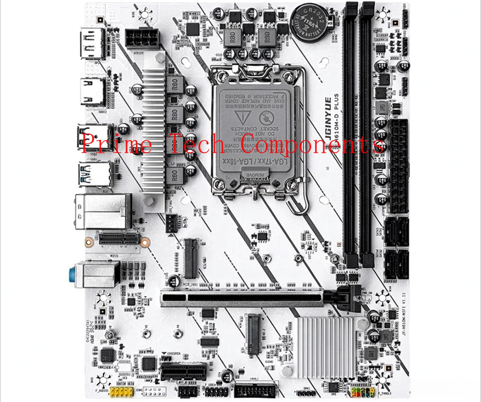 1pc used JGINYUE H610M D PLUS Motherboard 12100F/12400F//13400F/14400F/12600KF