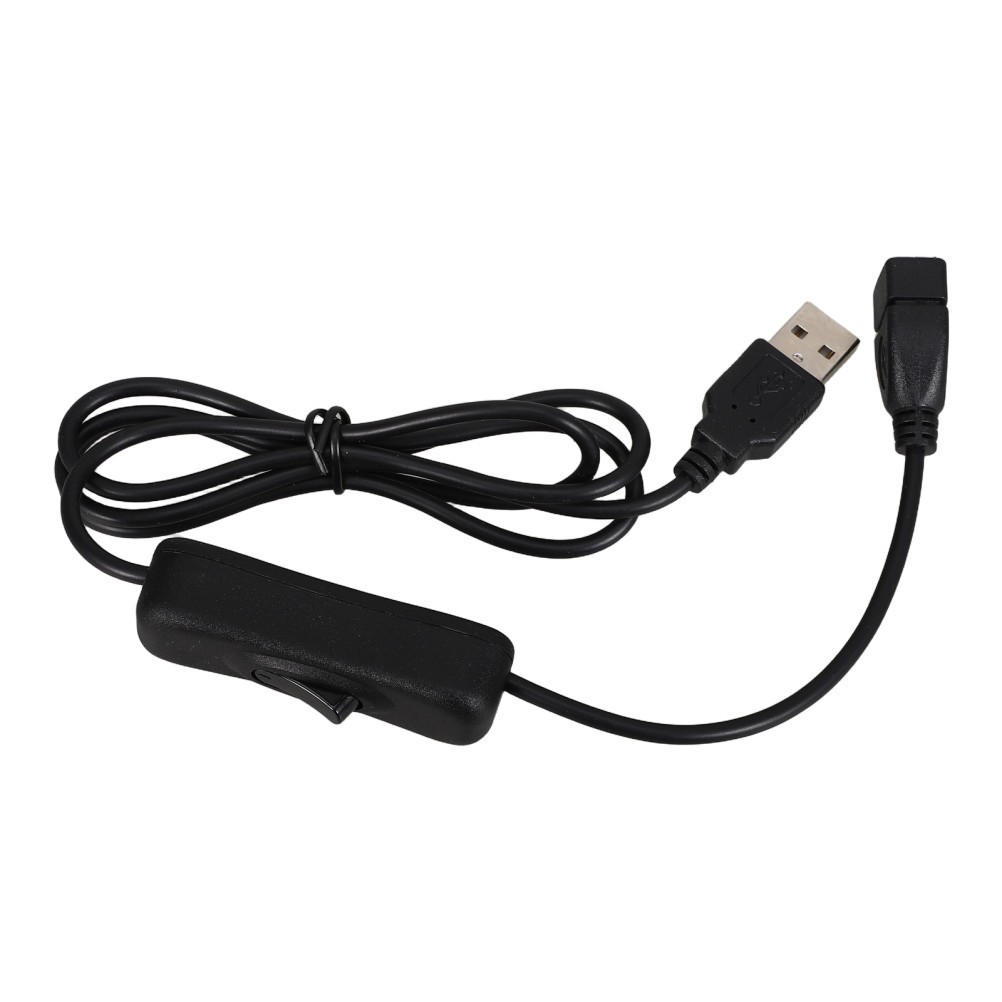 5pcs USB Fan Extension Cable with Power Button, USB Male to Female Inline