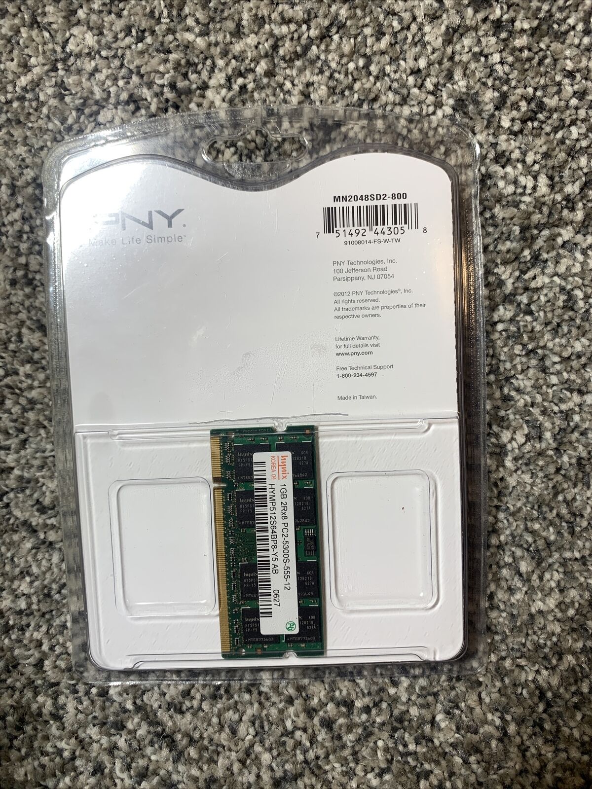 PNY PC2-6400 2 GB SO-DIMM 800 MHz DDR2 Memory (MN2048SD2-800)