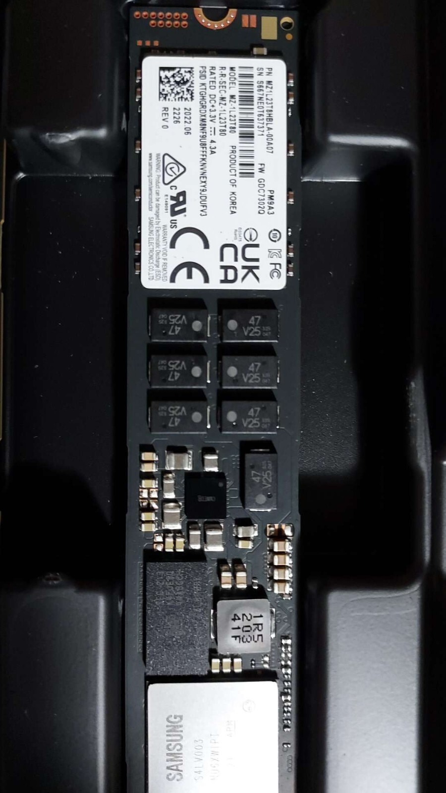 Samsung PM9A3 M.2 22x110mm 960GB 1.92TB 3.84TB PCIe 4.0 x4 V6 NVMe SSD