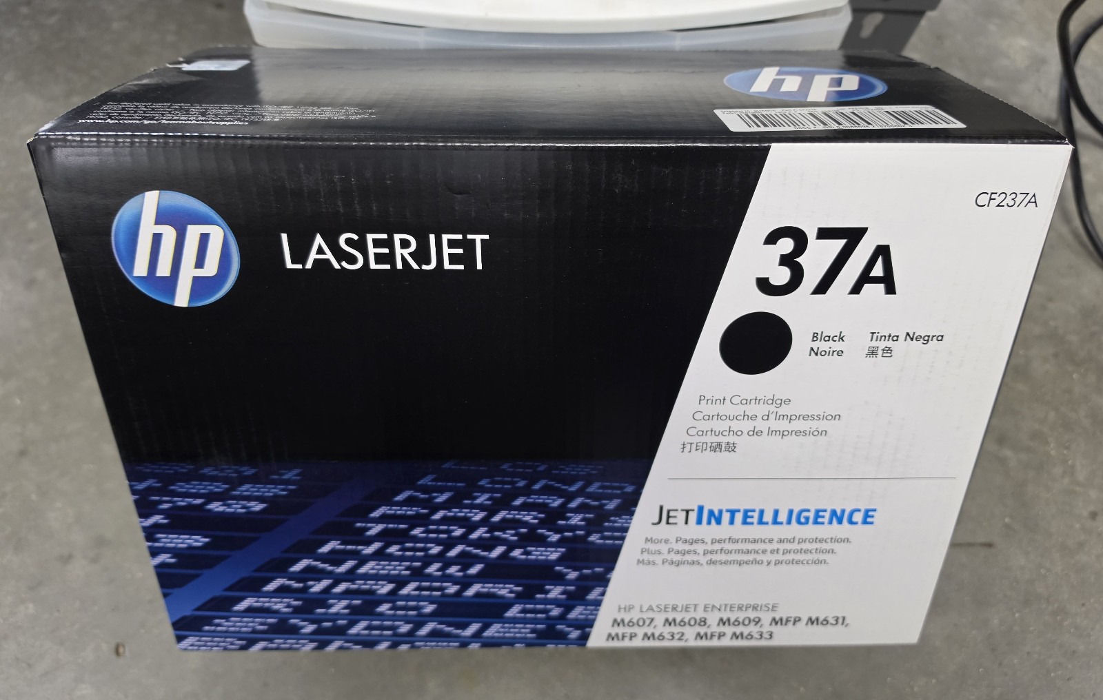 Genuine HP 37A Black Toner Cartridge OEM New Factory Sealed See Detail for Model