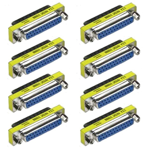 8x DB25 D-SUB 25 Pin Male to Female Port Saver Adapter Converter Gender Changer