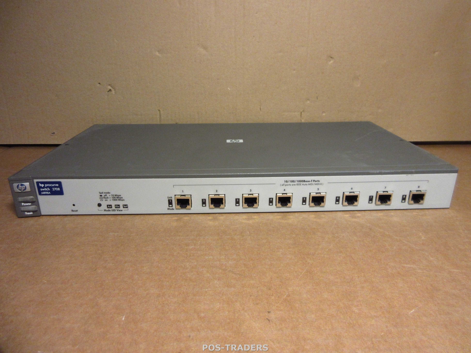 HP J4898A ProCurve 2708 8-Port 10/100/1000 Gigabit Layer 2 Switch EXCL RM EARS