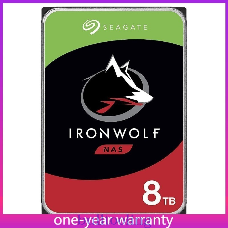 ST8000VN004 Seagate IronWolf 8TB NAS Internal HDD CMR 3.5in SATA 7200 RPM New