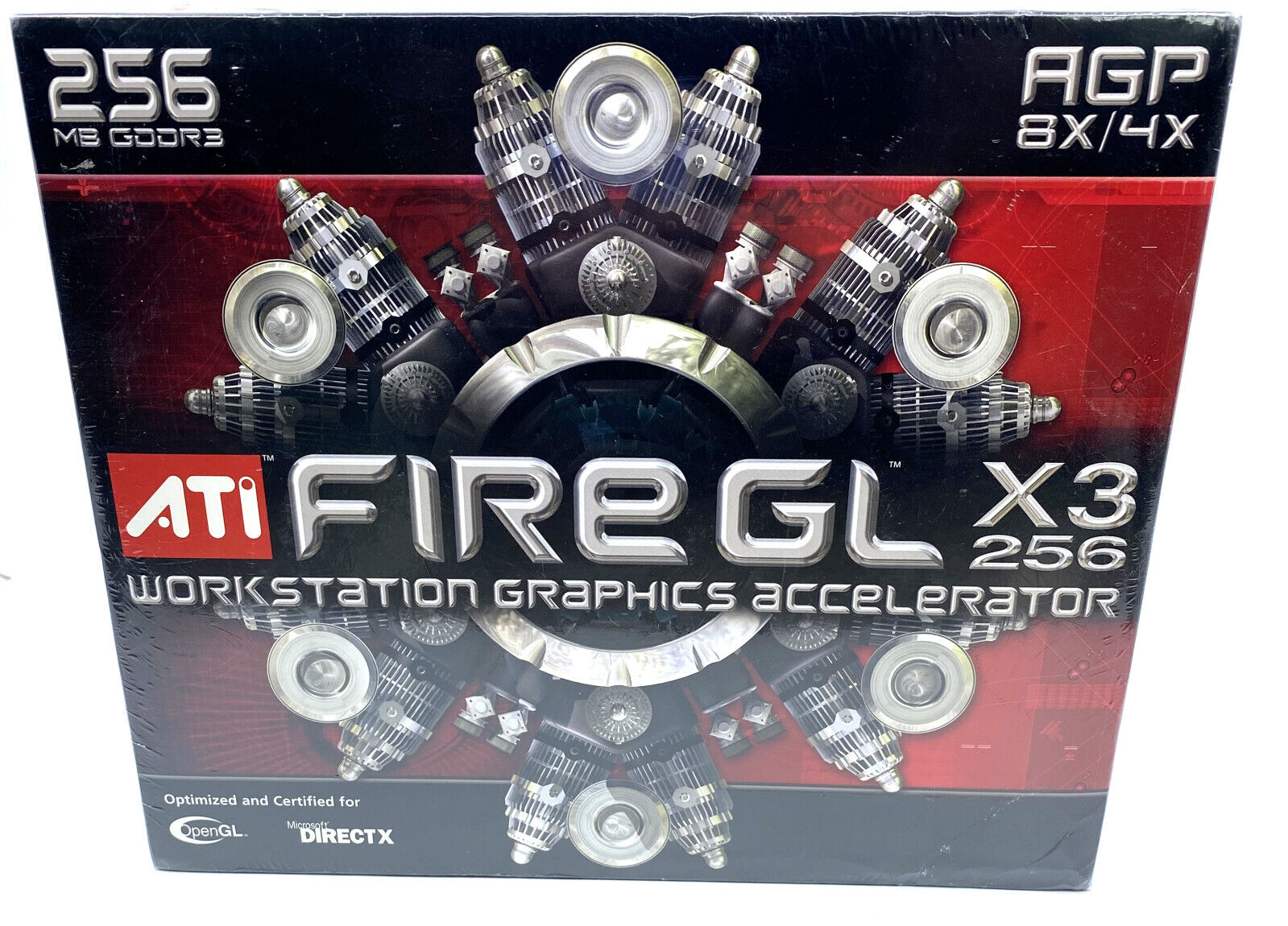 ATI Radeon FireGL Fire GL X3 256MB AGP PC Video Graphics Card In Retail Box NEW