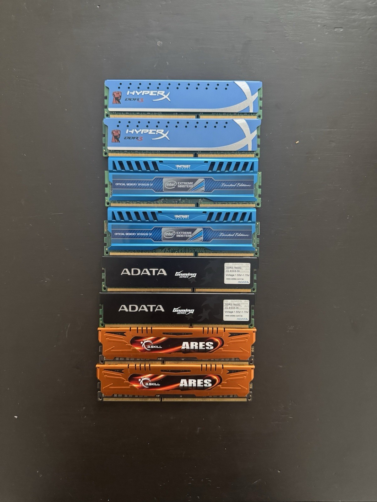 DDR3 Gaming RAM Lot HyperX Patriot Viper G.Skill ADATA Tested 26GB Total