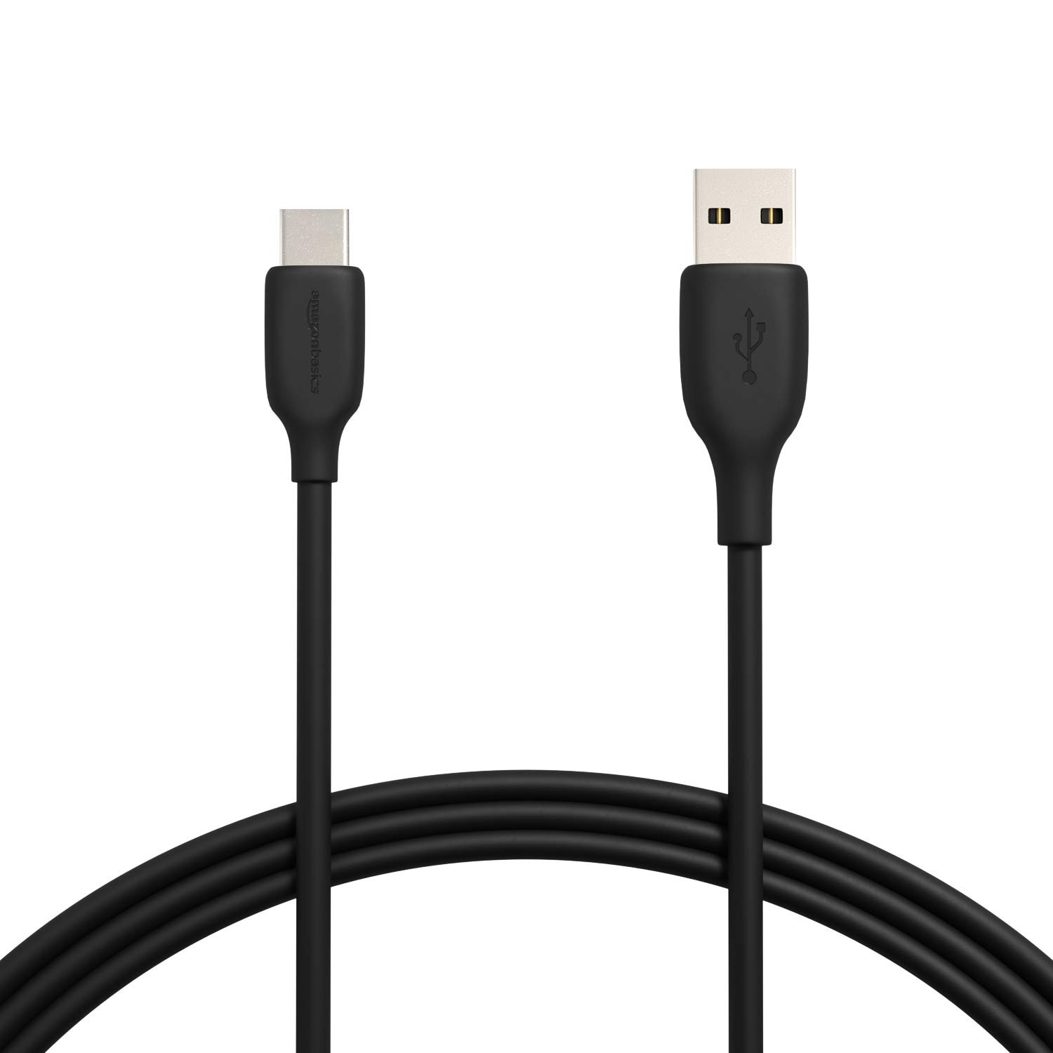 Amazon Basics USB-C to USB-A 2.0 Fast Charging Cable Cord 6 Feet Black
