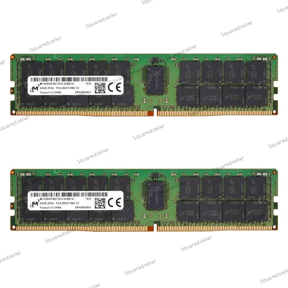 2x 4x 8x Micron 64GB 2933MHz ECC REG RAM PC4-2933Y 2Rx4 RDIMM Server Memory