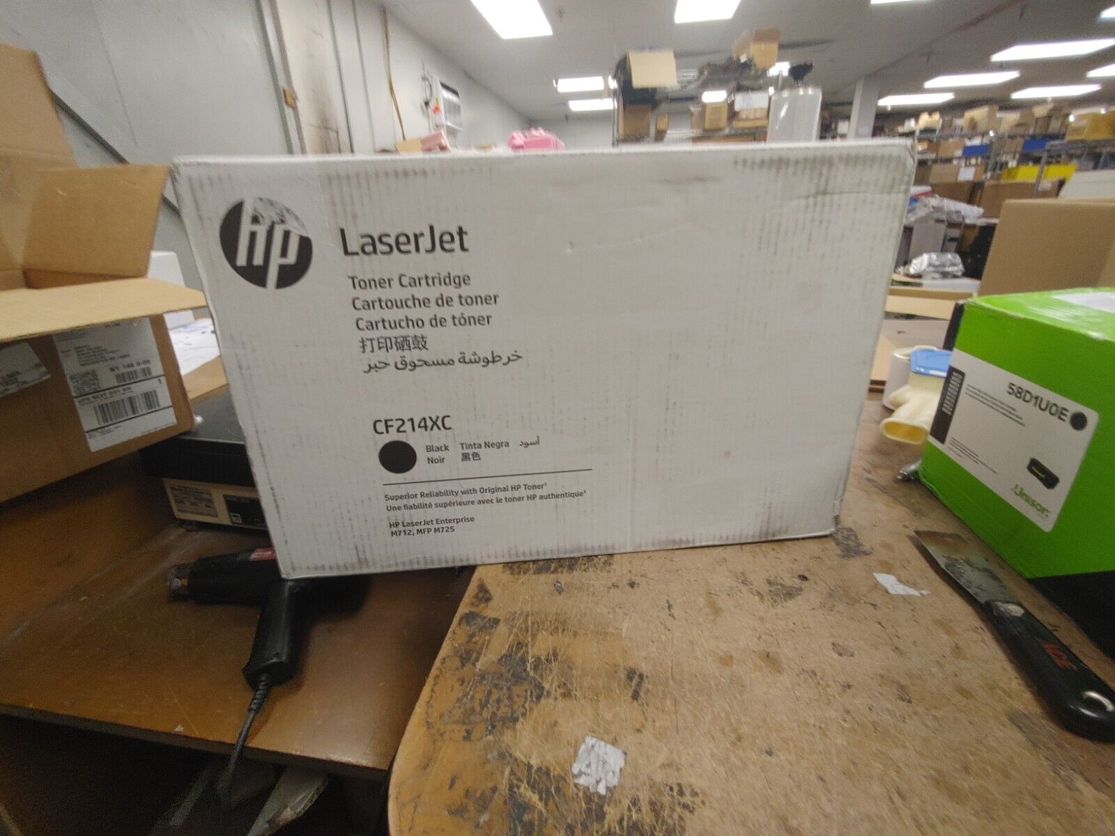 NEW HP CF214XC 14X High Yield Original LaserJet Toner Cartridge -Black Dirty Box