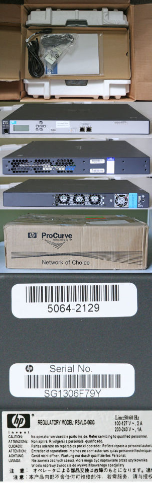 HP PROCURVE J9521A RF MANAGER CONTROLLER SECURITY APP 2 PT 50 SENSORS ETHERNET