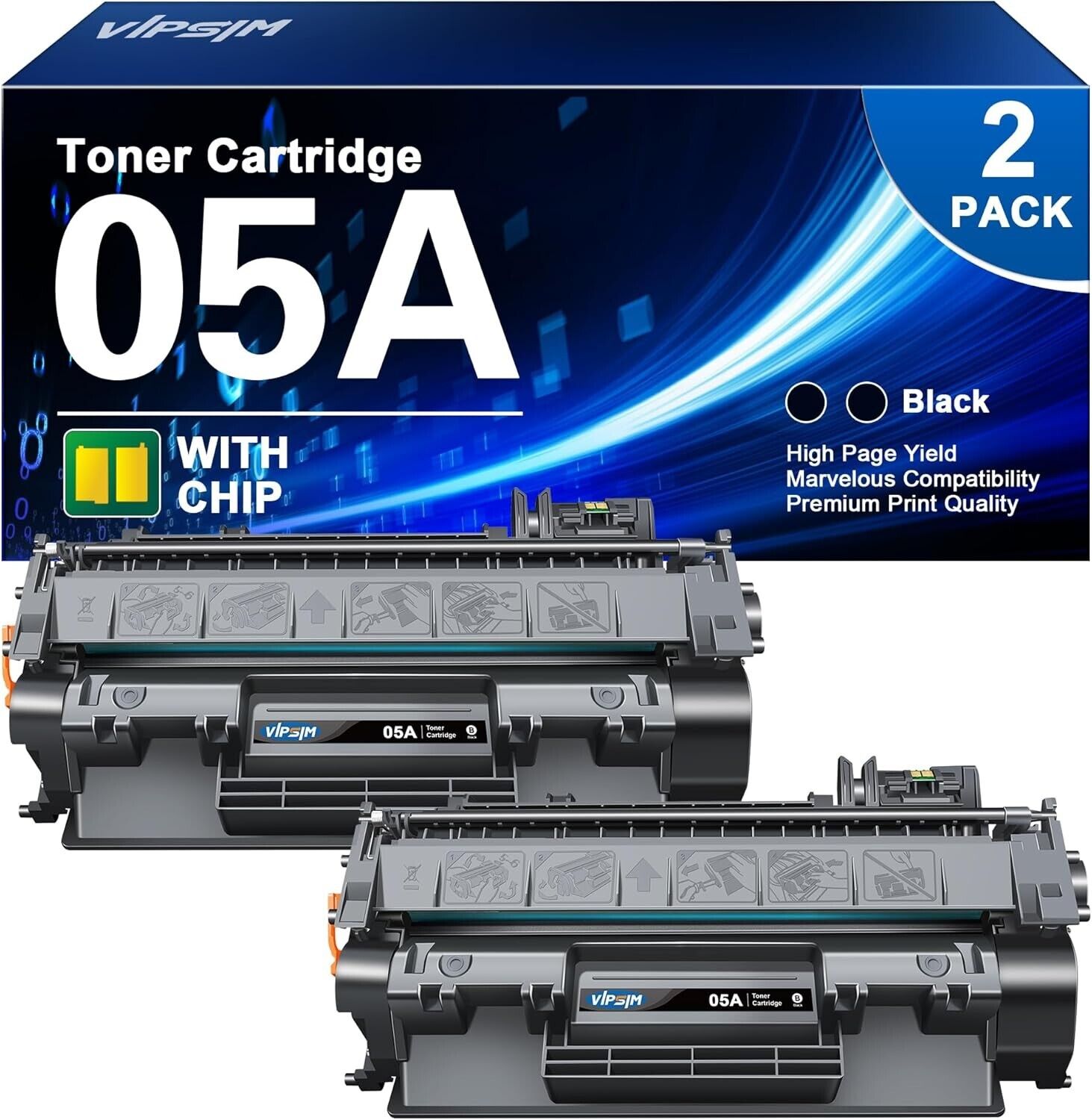05A CE505A Toner Cartridge - Replacement for HP 05A Toner Cartridge Black for...